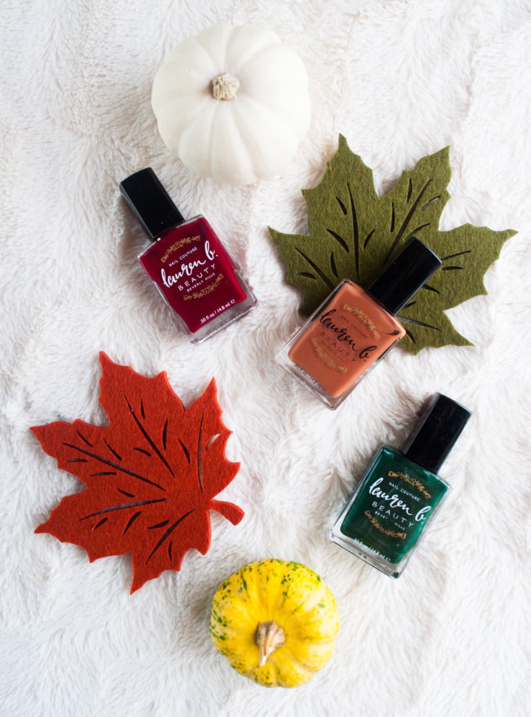 3 fall nail colors from Lauren B Beauty