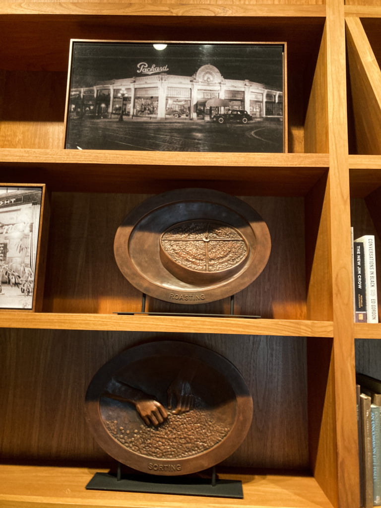 relics of the Seattle Starbucks Roastery