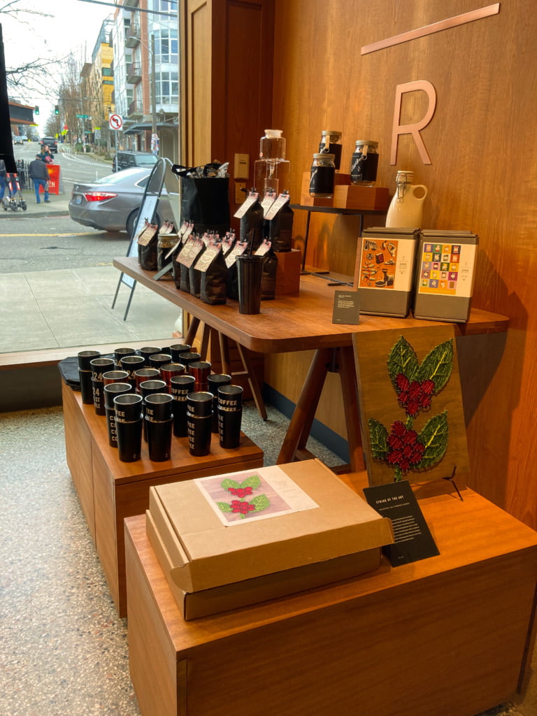 Seattle Starbucks Roastery gift shop