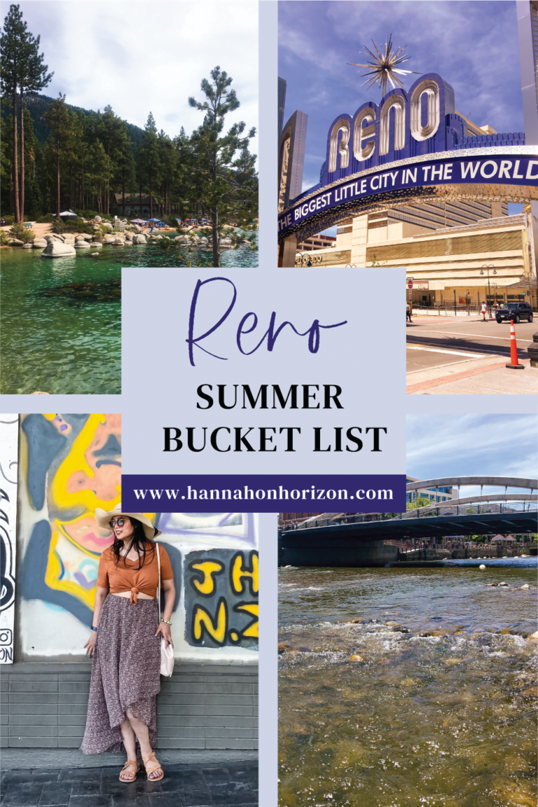 The Perfect Reno Summer Bucketlist Hannah on Horizon