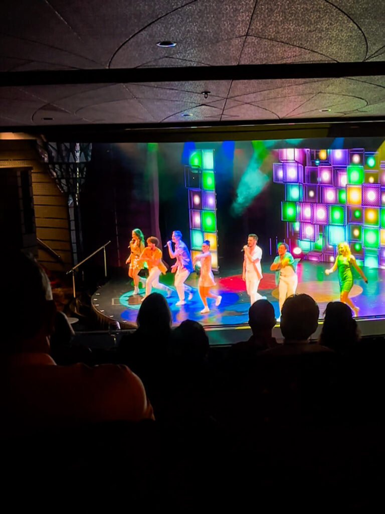 performers on the World Stage in Holland America Zaandam